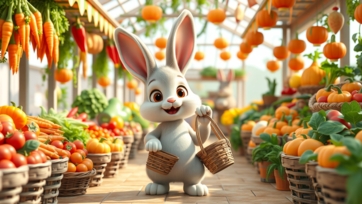Bunny in Vegetable Market | Cute & Fun Market Adventure