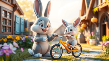 Papa Bunny Buys a Bike for His Kid | Sweet & Heartwarming Story